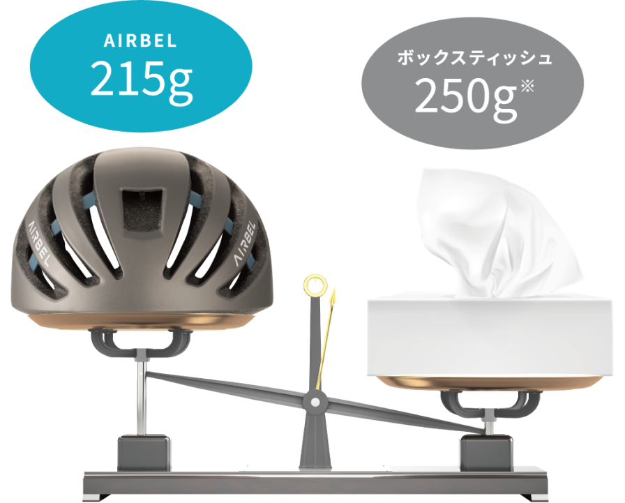 AIRBEL 215g ボックスティッシュ 250g※